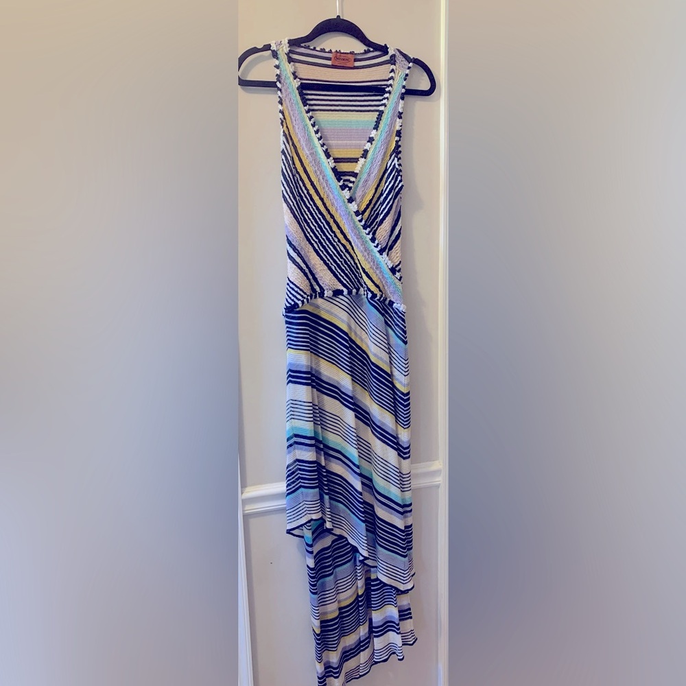 Missoni multi-colored striped dress.